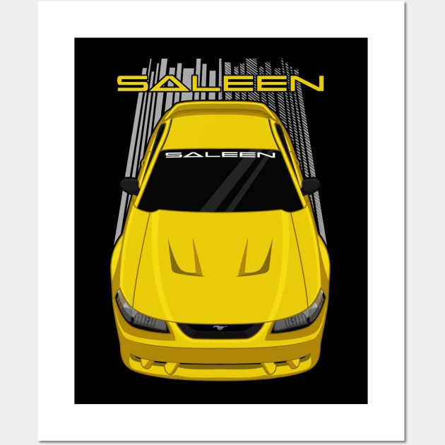 Ford Mustang Saleen SN95 - 1999-2004 - Yellow Wall Art by V8social